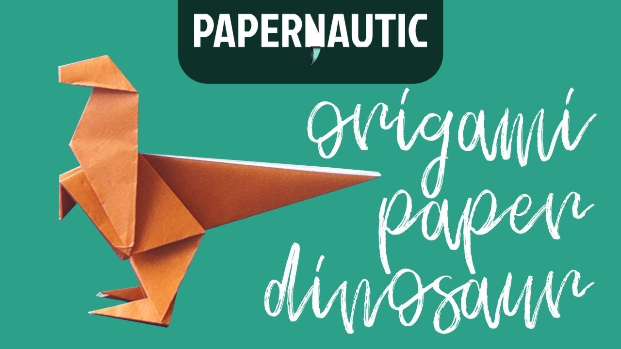 Origami Easy Dinosaur How To Make An Easy Origami Paper Dinosaur Video Tutorial