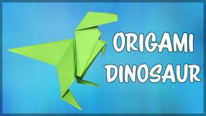 Origami Easy Dinosaur How To Make An Origami Dinosaur Easy Fold Fold Paper Instructions