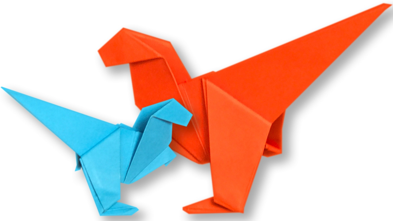 Origami Easy Dinosaur How To Make An Origami Dinosaur Step Step Paper Easy Dinosaur