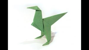 Origami Easy Dinosaur Origami Dinosaur Velociraptor Easy Origami How To Make An Origami Velociraptor