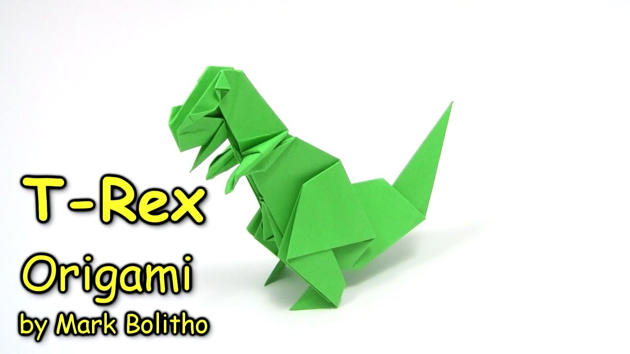 Origami Easy Dinosaur Origami T Rex Easy Dinosaur Como Fazer Origami Dinossauro Origami Easy Tutorial