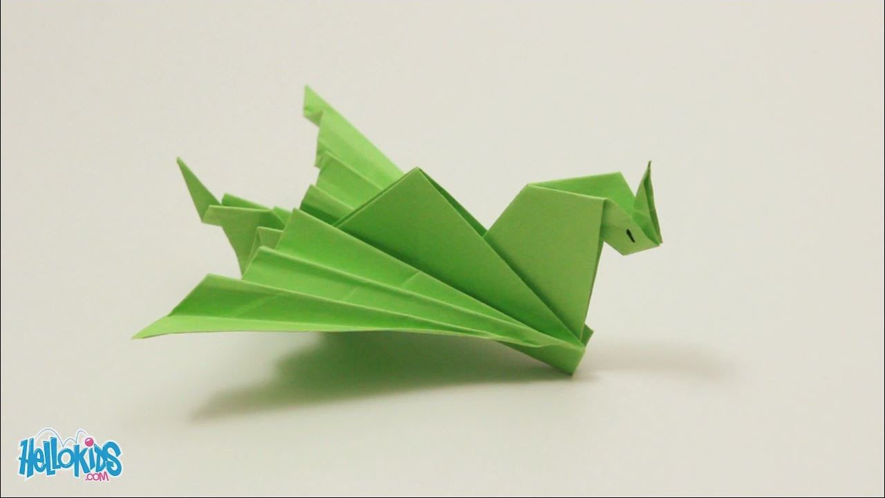 Origami Easy Dragon Easy Origami Dragon Hellokids