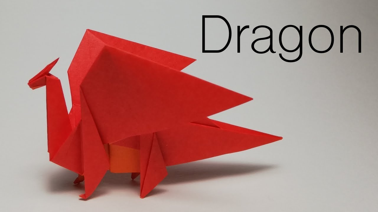 Origami Easy Dragon How To Make A Dragon Easy Version 64 Origami Hiroshi