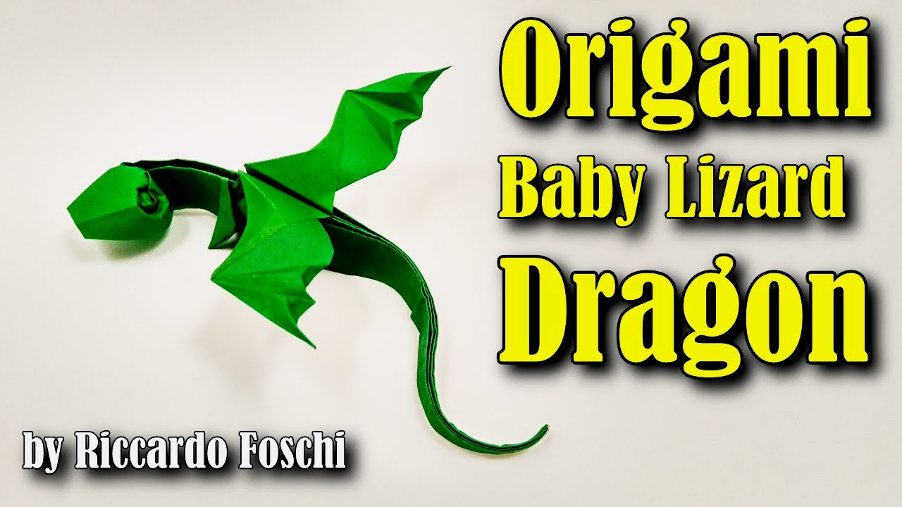 Origami Easy Dragon Origami Dragon Easy Ba Lizard Dragon Riccardo Foschi Easy Origami Tutorial