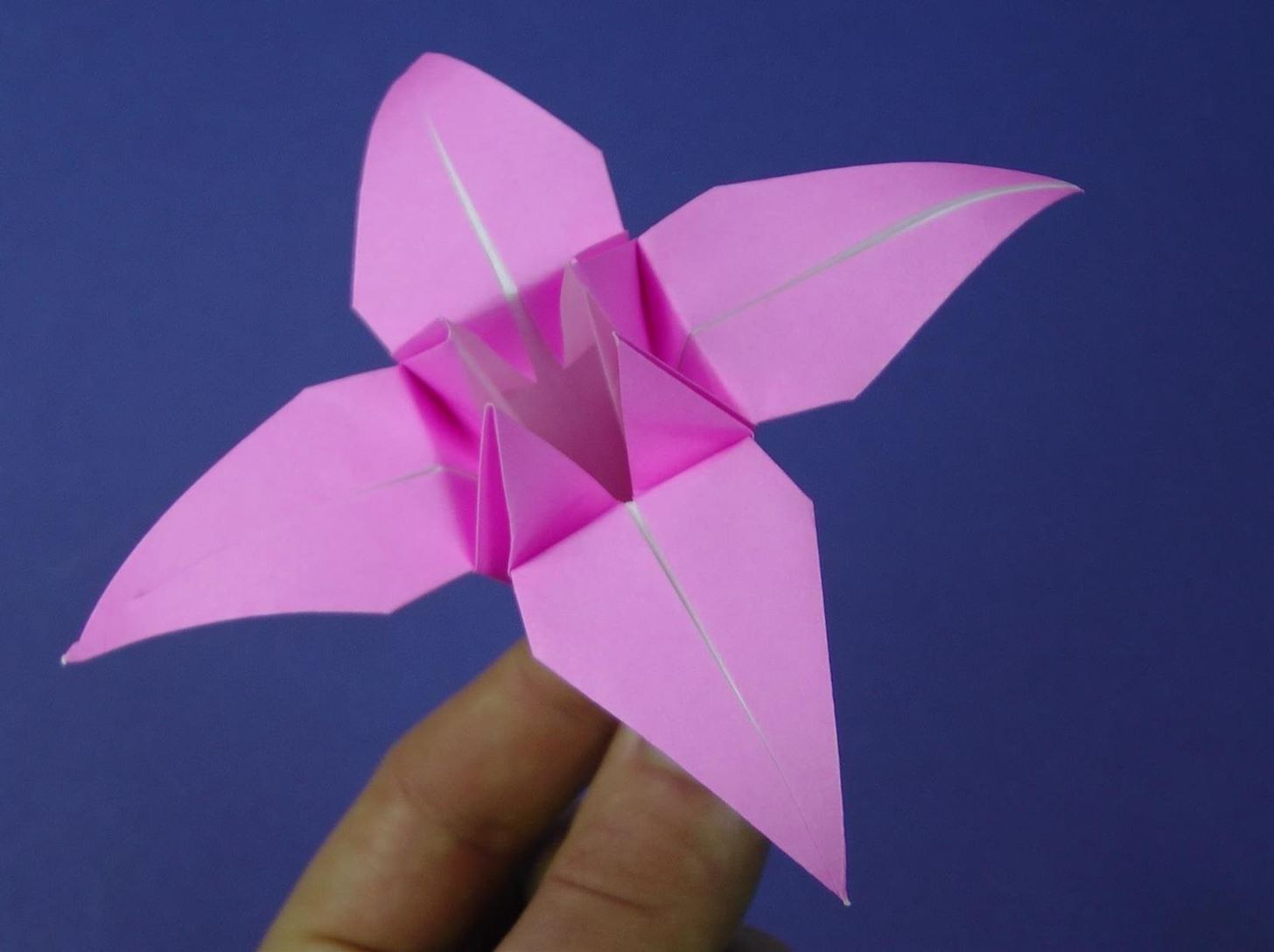 Origami Easy Flower How To Make An Origami Lily Flower Origami Wonderhowto