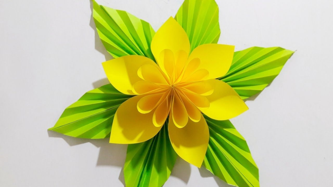 Origami Easy Flower Origami Easy Paper Flower L Very Easy To Make L Paper Craft Ideas L