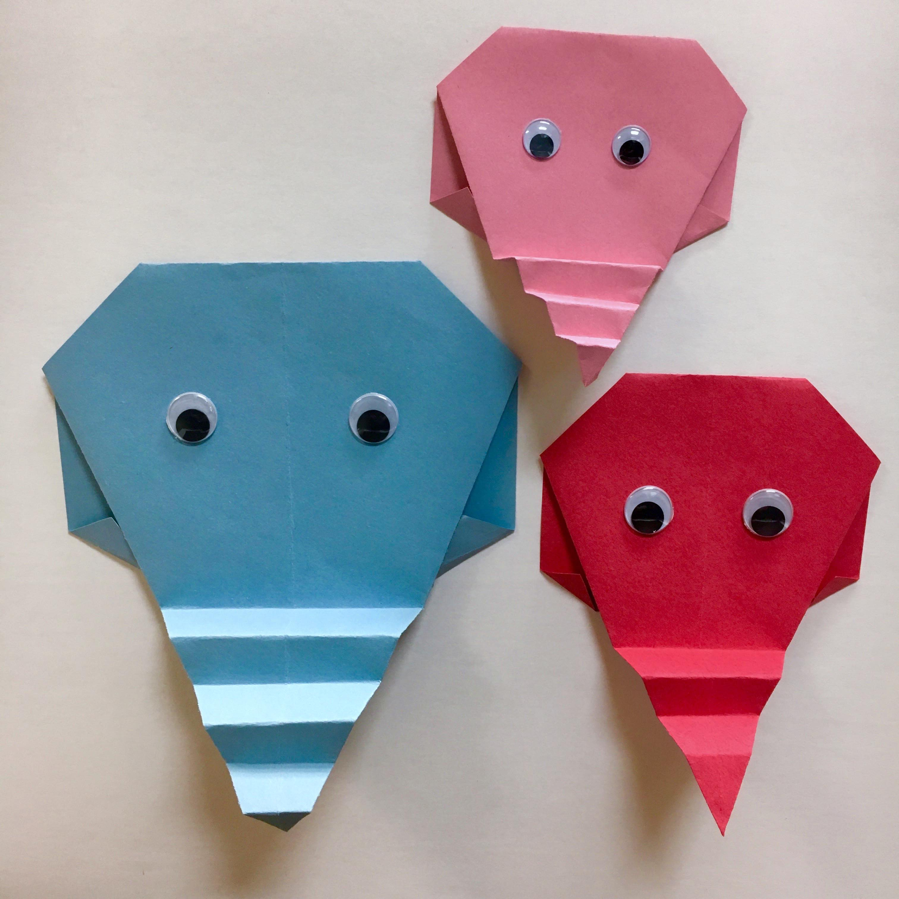 Origami Elephant Easy Easy Origami Elephant Highlights For Children