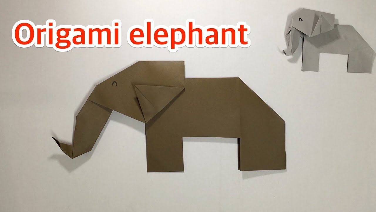 Origami Elephant Easy How To Make An Origami Elephant For Kidsvery Easy