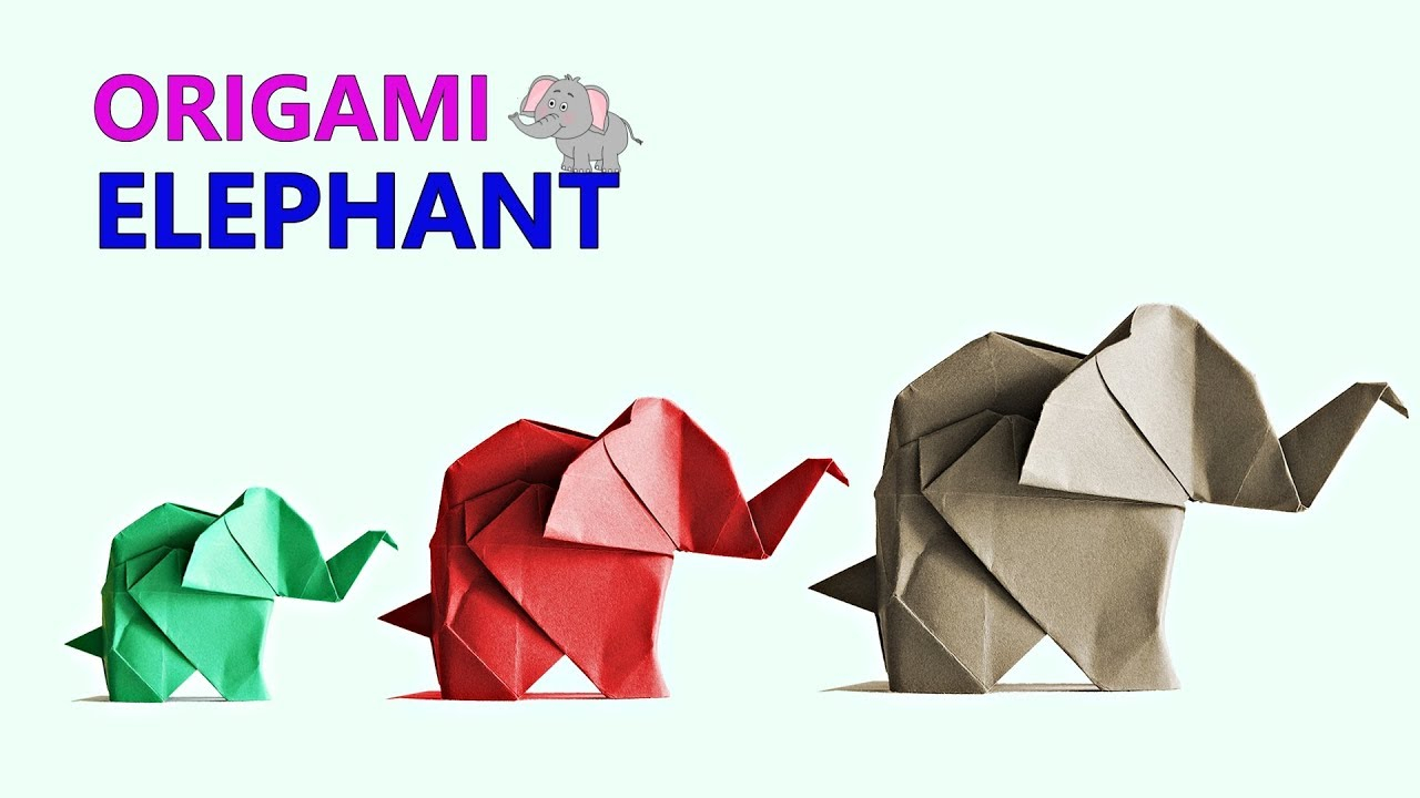 Origami Elephant Easy Origami Elephant Fumiaki Kawahata Amazing Paper Elephant Making Step Step Origami Arts