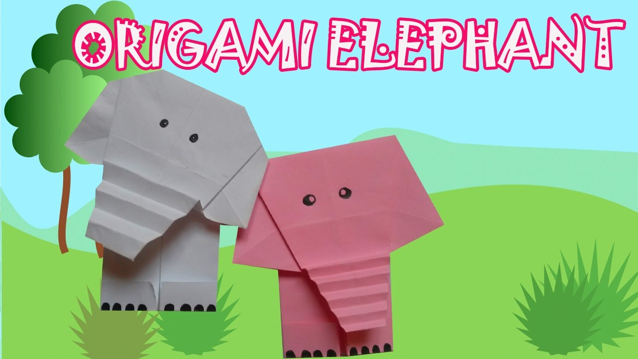 Origami Elephant For Kids Origami Elephant Origami Easy