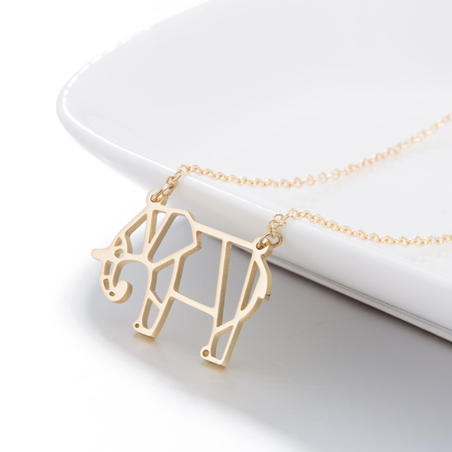 Origami Elephant For Kids Yiustar Origami Elephant Necklace Stianless Steel Necklaces For Women Vintage Long Gold Chain Pendant Necklace Kids Gift Collier