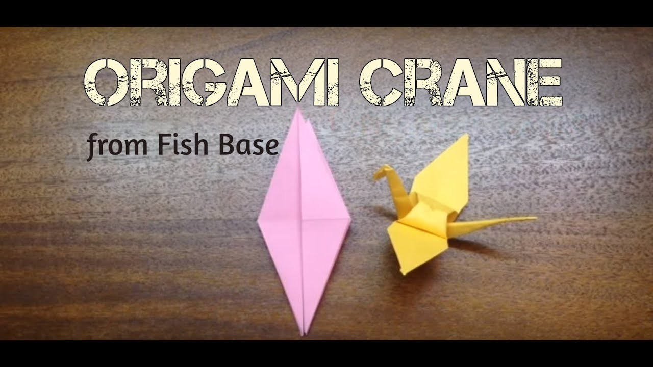 Origami Fish Base Origami Crane From Fish Base Grulla De