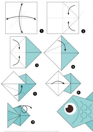 Origami Fish Instructions How To Make An Origami Fish Step Step Instructions Free