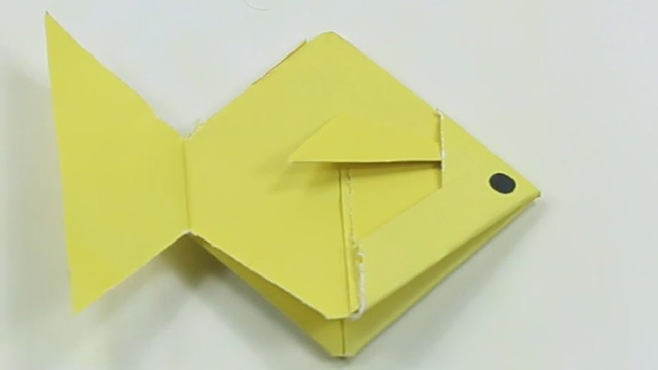 Origami Fish Video How To Make A Paper Fish Easy Tutorials How To Make An Origami Fish Video Tutorials For Kids
