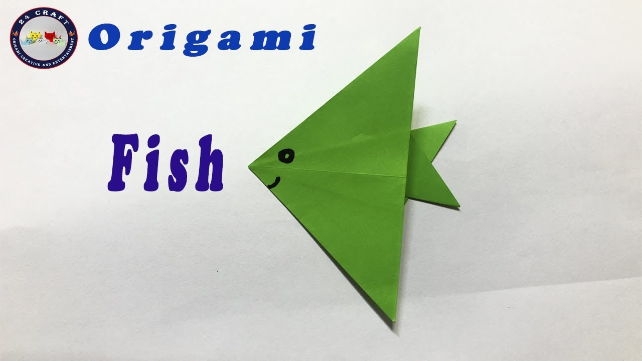 Origami Fish Video How To Make Origami Fish With Paper Origami For Kids Origami Video Tutorial
