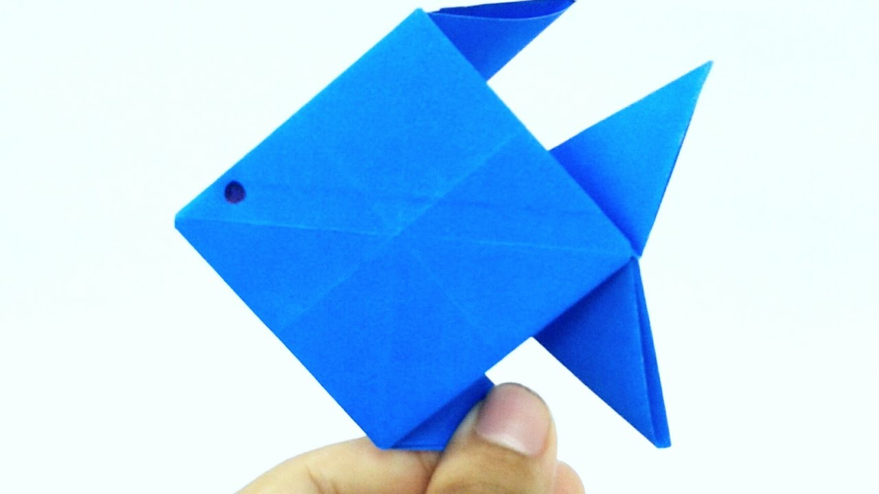 Origami Fish Video Origami Paper Fish Instructions Paper Folding Craft Videos And Tutorialspaper Folding For Kids