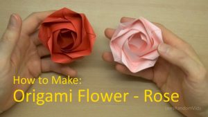 Origami Flower Rose How To Make Origami Flowers How To Make An Origami Rose Tutorial
