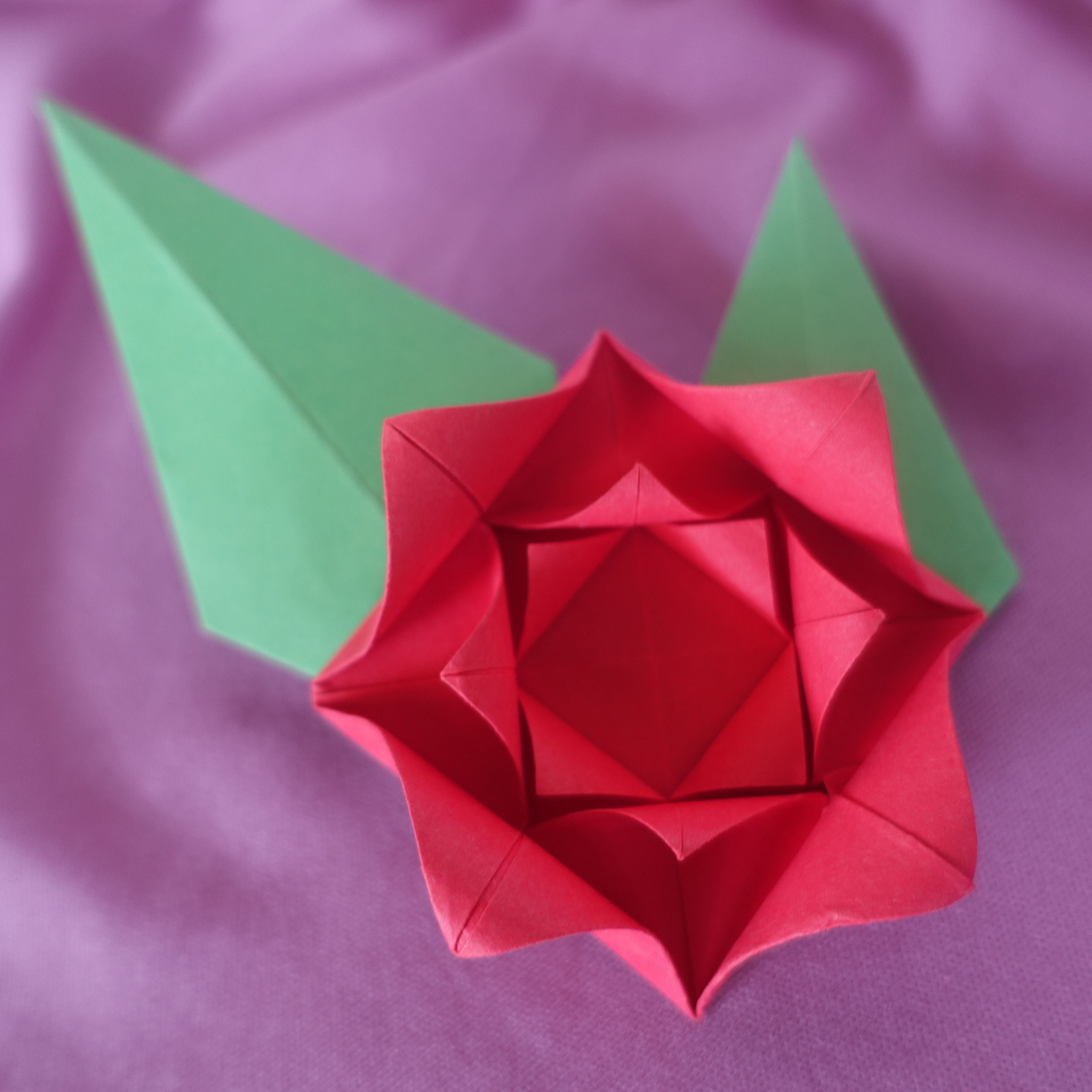 Origami Flower Rose Make An Easy Origami Rose