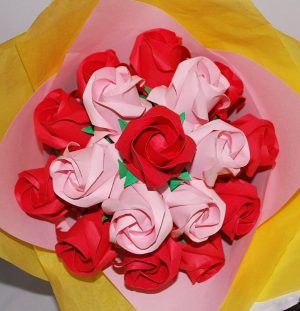 Origami Flower Rose Origami Roses Paper Rose Bouquet Paper Flower Bouquet