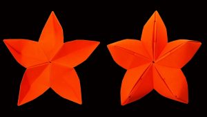 Origami Flower Star How To Make A Origami Star Flower Christmas Crafts Hd