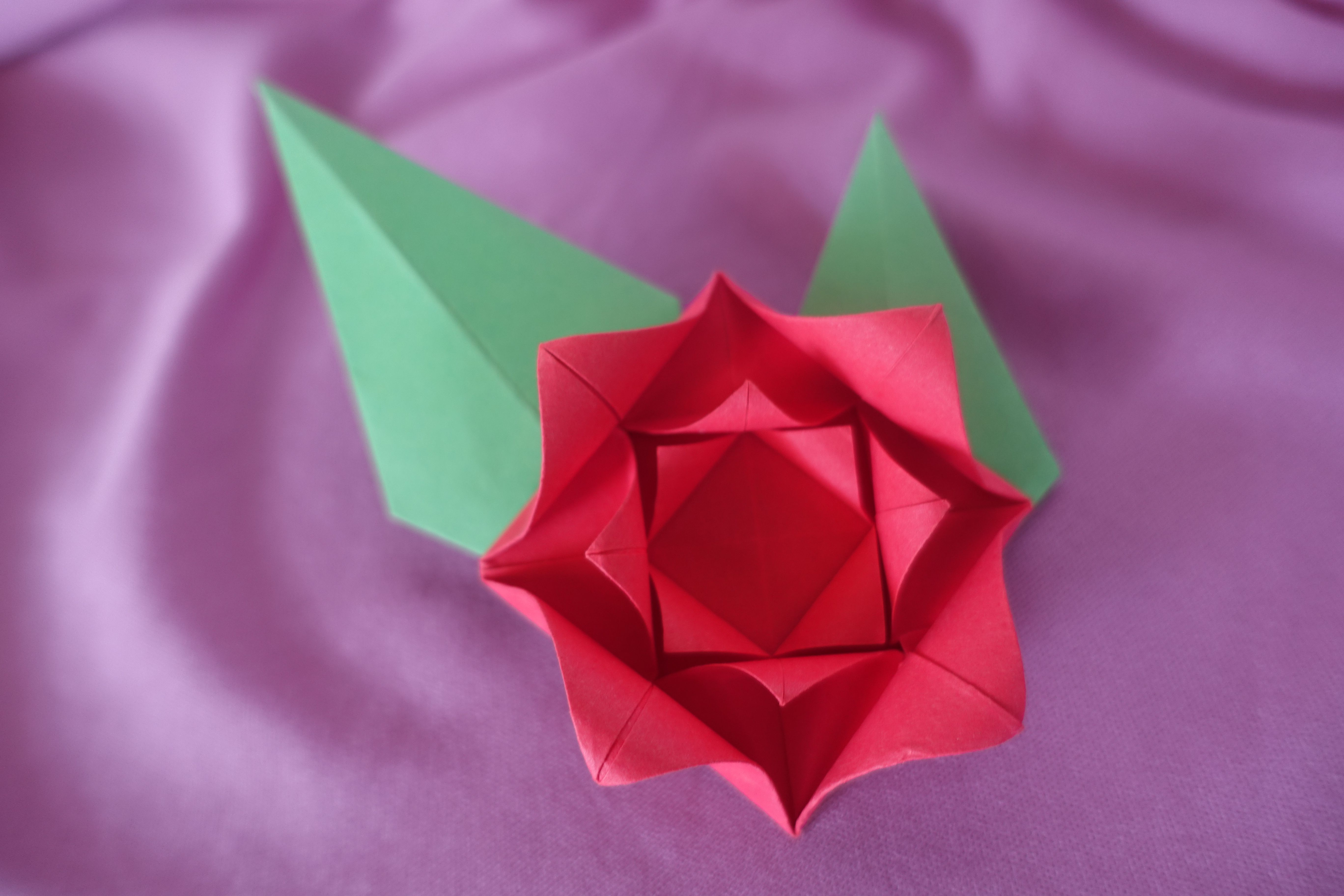 Origami Flower Star Make An Easy Origami Rose