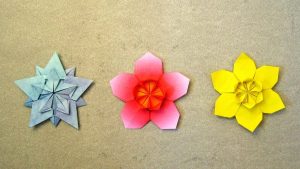 Origami Flower Star Origami Instructions Sakura Star Ali Bahmani