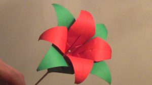 Origami Flower Stem How To Make An Origami Flower Stem Psychologyarticles