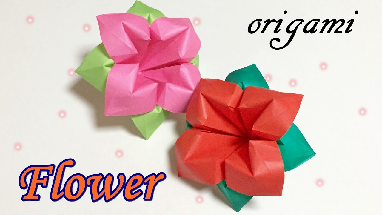 Origami Flowers Easy Origami Flower Easy But Cool For Beginners Simple Paper Flowers Diy Tutorial Step Step
