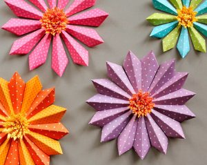 Origami Flowers Easy Super Instructions How To Do Flower Making From Papers Easy Origami