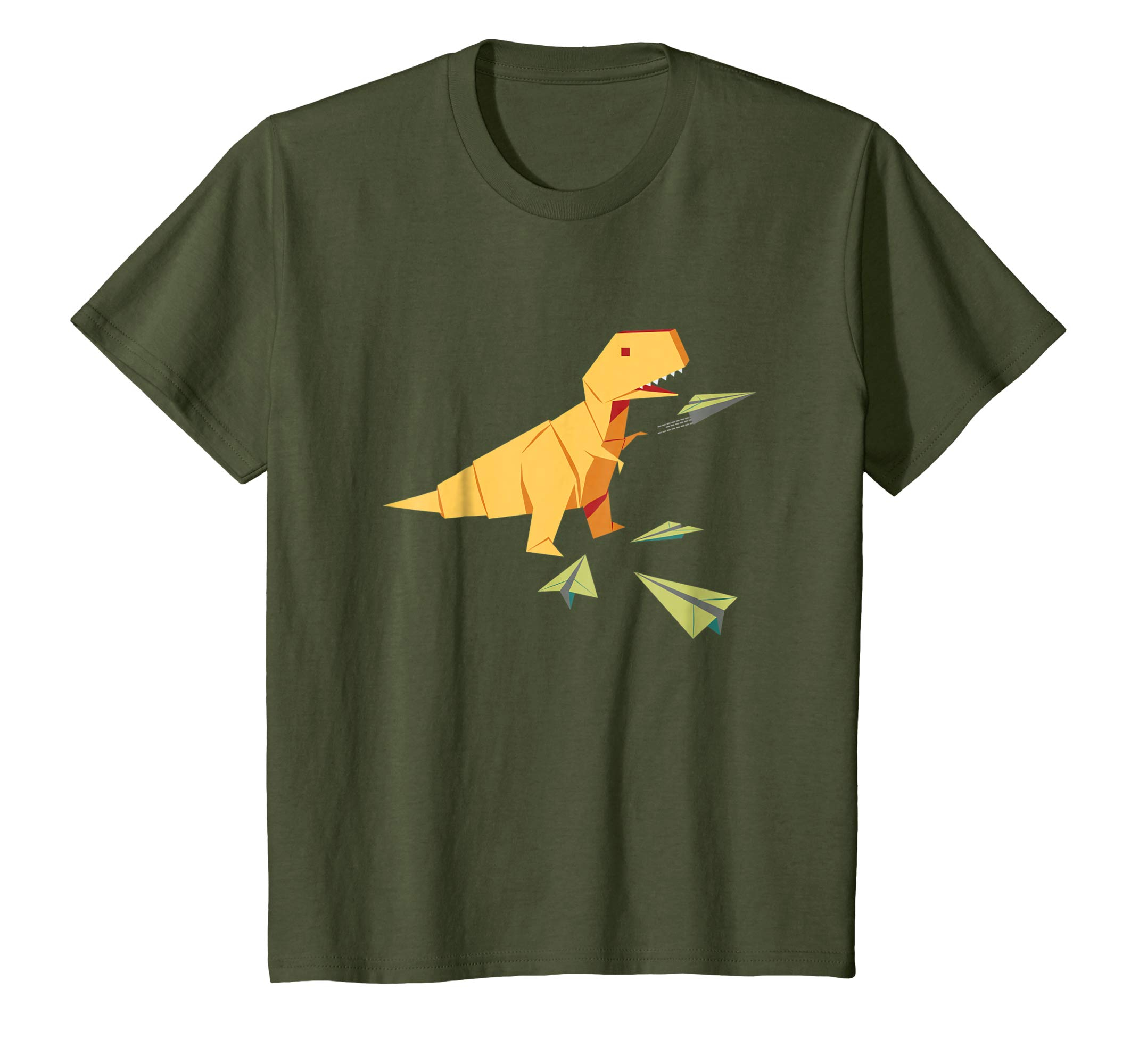 Origami Flying Dinosaur Amazon Origami T Rex Dinosaur Flying Paper Airplane T Shirt