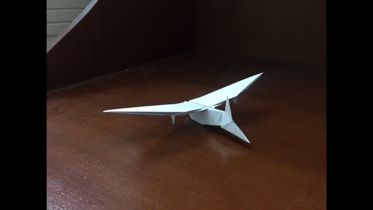 Origami Flying Dinosaur Origami Dinosaur Origami Pterodactyl Easy