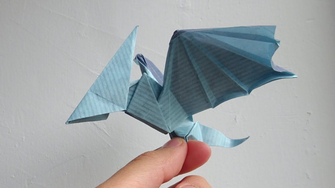 Origami Flying Dinosaur Origami Dinosaur Pterosaur Anh Dao Diagram