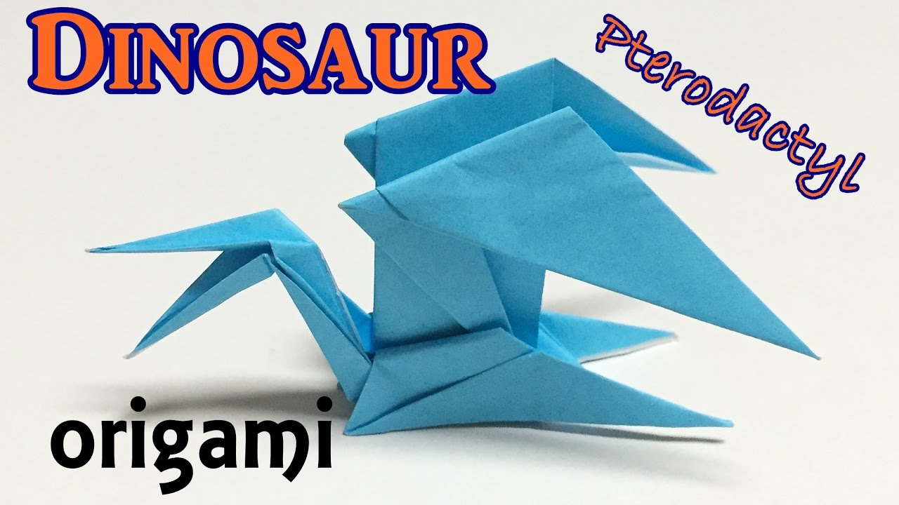 Origami Flying Dinosaur Origami Dnosaur Tutorial How To Make A Paper Dinosaur Pterodactyl