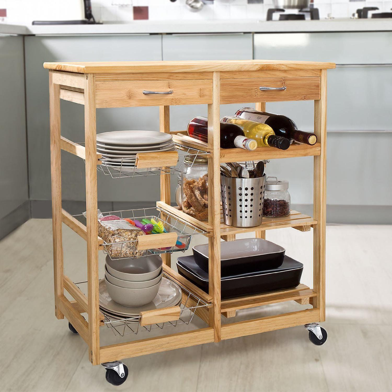 Origami Folding Kitchen Cart The 8 Best Kitchen Carts Of 2019