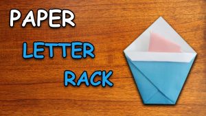 Origami Folding Rack Learn How To Make A Letter Rack Origami For Kids Periwinkle