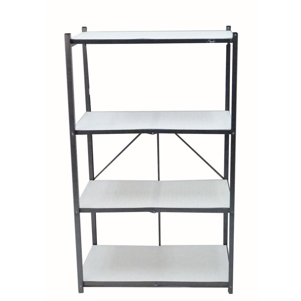 Origami Folding Rack Origami 6 Tier Rack With Wooden Shelves 8500639 Hsn Wall Hung Wine Rack
