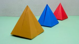 Origami For Beginners How To Make A Paper 3d Pyramid Very Easy Origami Pyramid For Beginners Diy Crafts Ideas