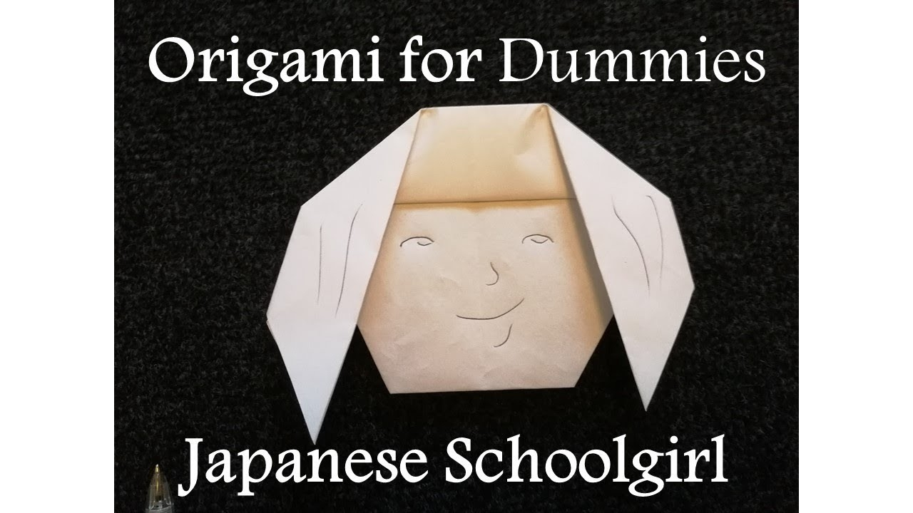 Origami For Dummies Easy Origami For Beginners Simple Model Japanese Schoolgirl