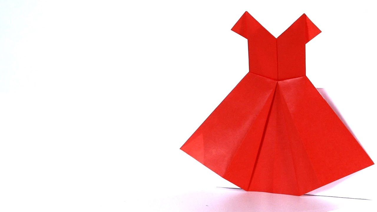 Origami For Kids Clothes How To Make A Dress Origami