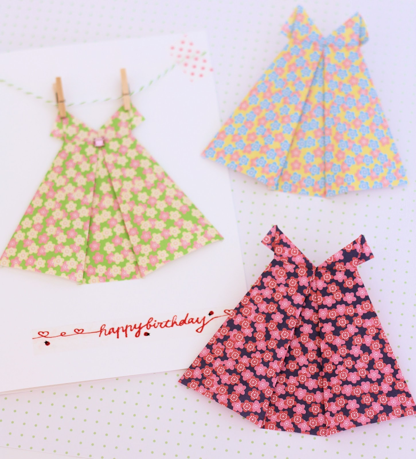 Origami For Kids Clothes Origami Dress Card A Spoonful Of Sugar