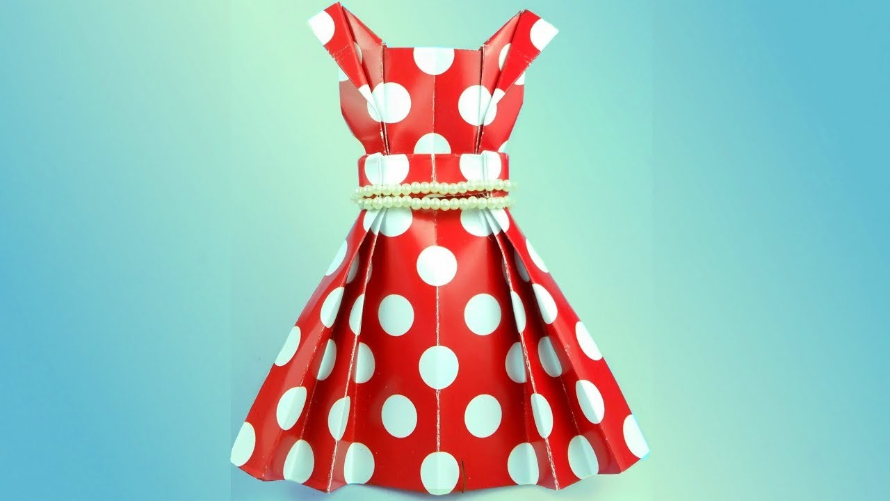 Origami For Kids Clothes Origami Dress Craft For Kids Easy Tutorial For Beginners Paper Dress