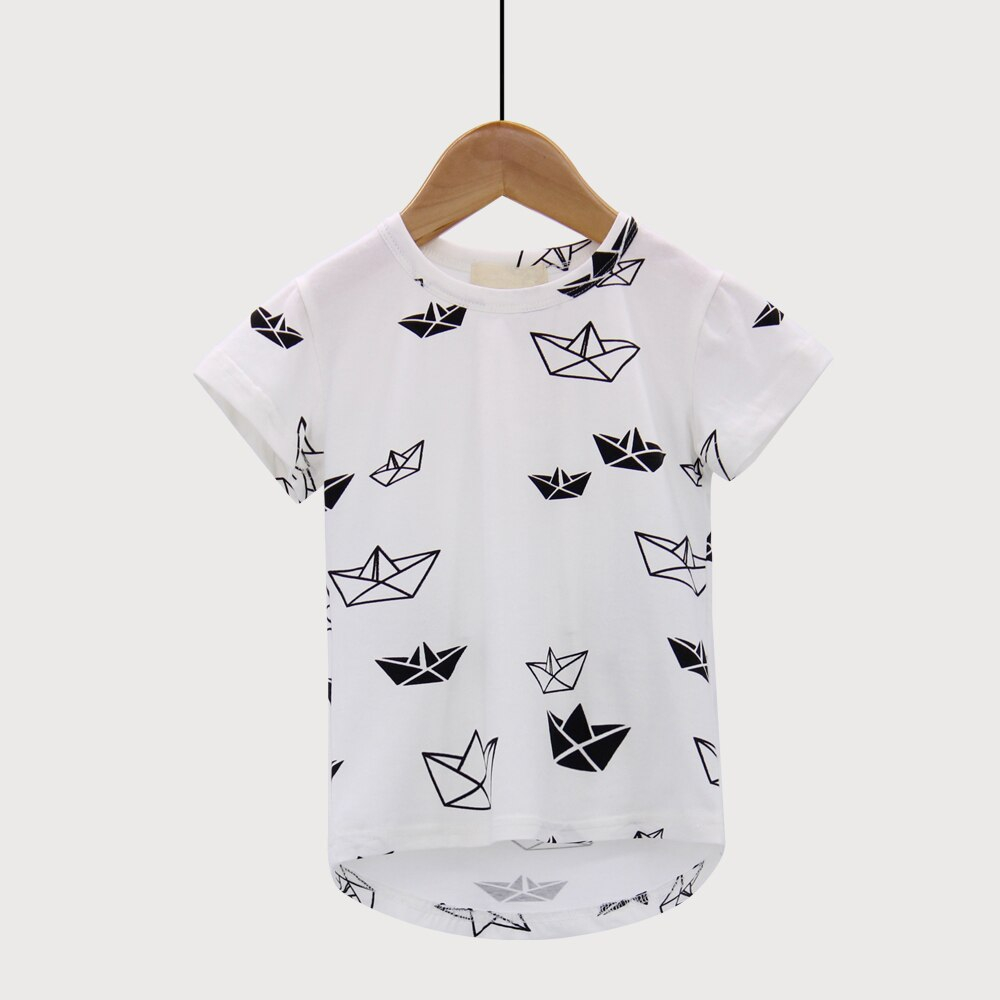 Origami For Kids Clothes Welaken Summer Origami Ship Pattern T Shirts Casual Kids Top Tees Outerwear Fashion Short Sleeve Children T Shirts
