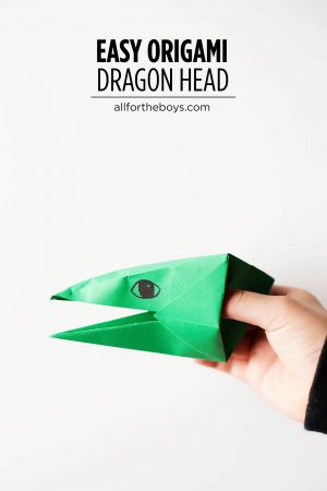 Origami For Kids Dragon Easy Origami Dragon Head Petes Dragon All For The Boys