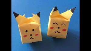 Origami For Kids Papercraft Pokmon Origami Crafts How To Fold Origami Pikachu