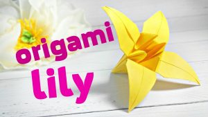 Origami For Kindergarteners Easy Modular Origami Lily For Childrenkids Origami Lily Flowerfolding Instructionsfor Beginners