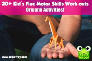 Origami For Kindergarteners Kids Origami Activities For Fine Motor Skills Building Cubic Frog