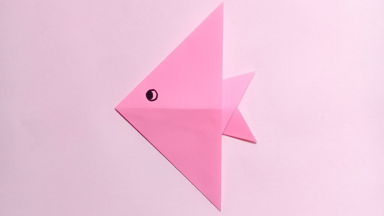 Origami For Kindergarteners Origami Fish Easy For Kids