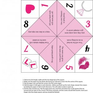 Origami Fortune Teller Game Hen Party Fortune Teller Hen Party Superstore