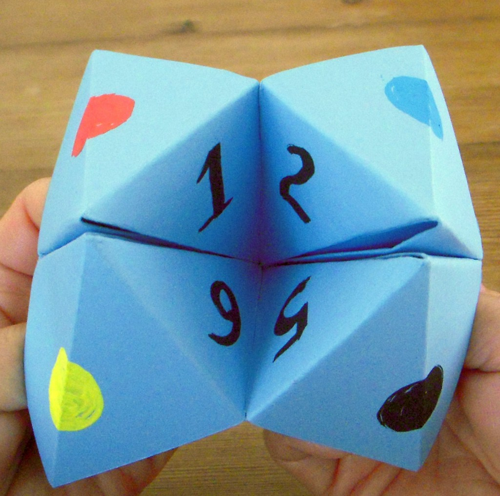 Origami Fortune Teller Game How To Make A Paper Cootie Catcher Feltmagnet