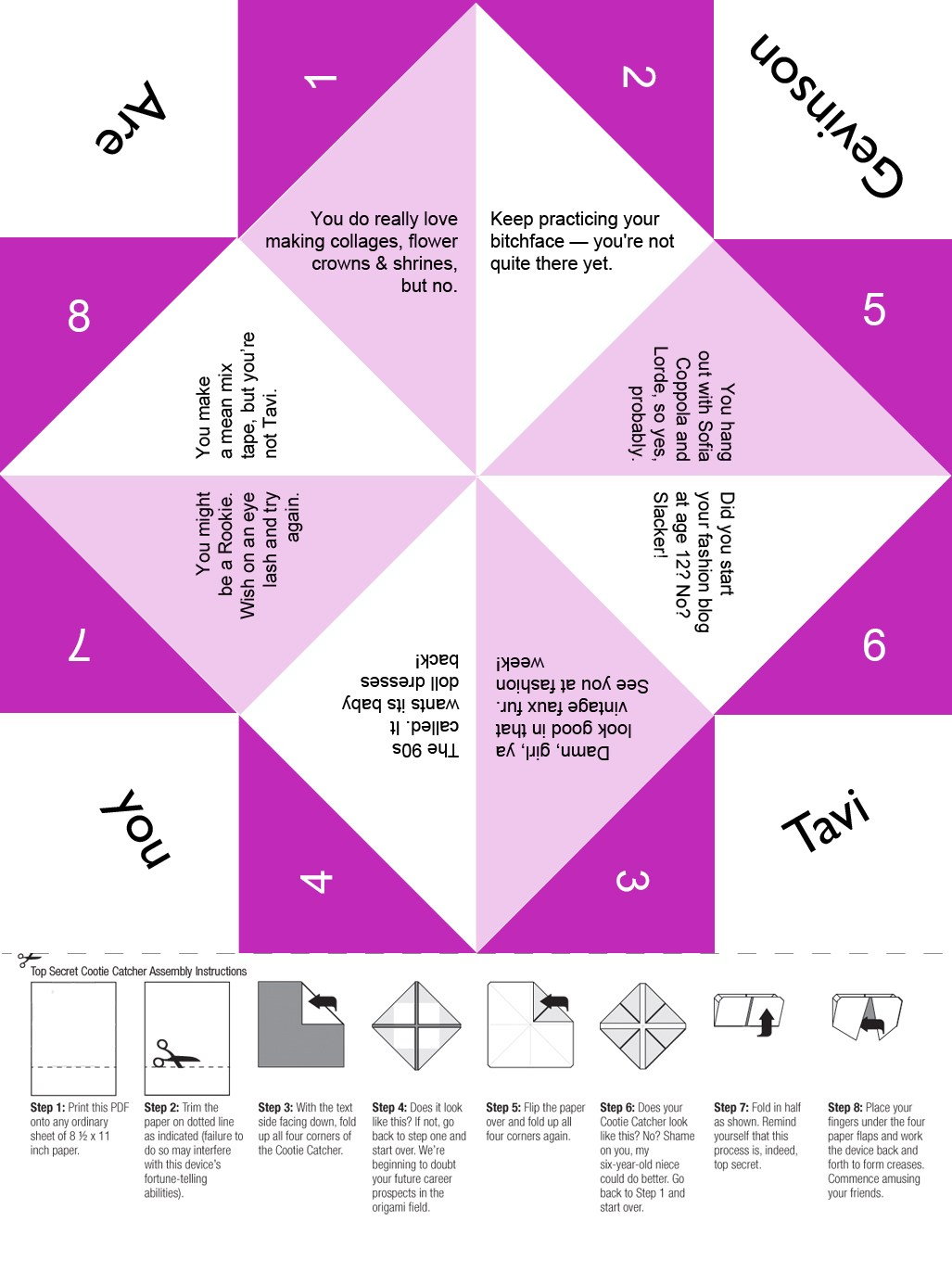 Origami Fortune Teller Sayings Paper Fortune Teller Template Paper Fortune Teller Template Word